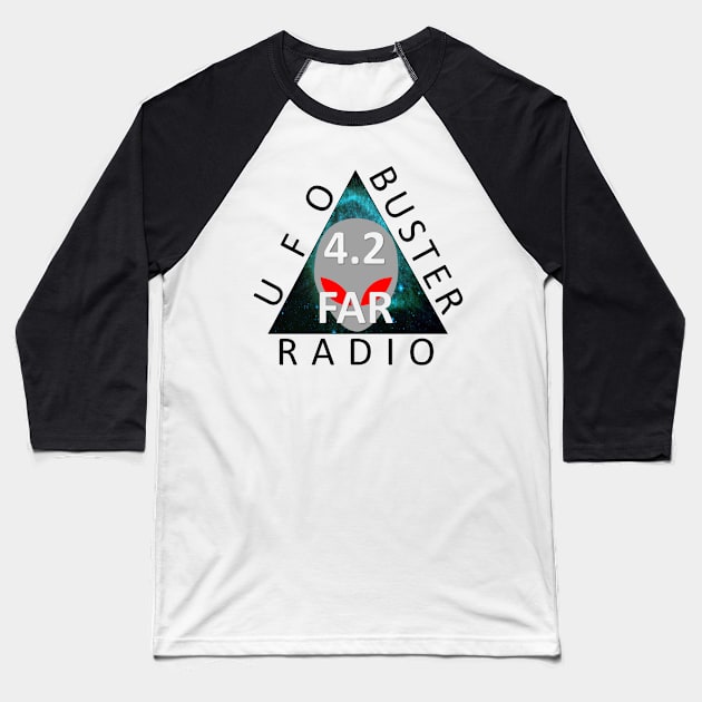 UFO Buster Radio Logo Baseball T-Shirt by UFOBusterRadio42